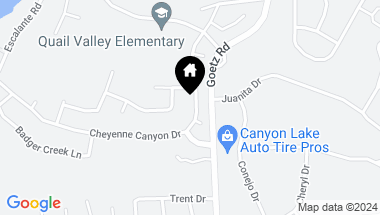 Map of 23858 Cheyenne Canyon Drive, Menifee CA, 92587