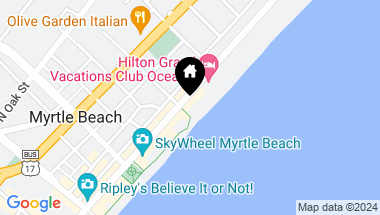 Map of 1304 & 1404 N Ocean Blvd., Myrtle Beach SC, 29577