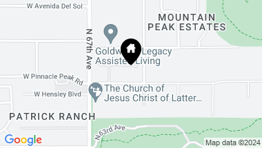 Map of 6607 W VISTA BONITA Drive, Glendale AZ, 85310