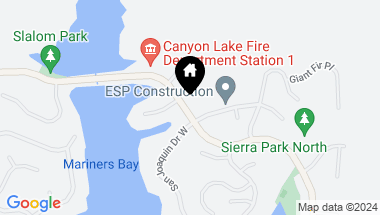 Map of 28896 Vacation, Canyon Lake CA, 92587