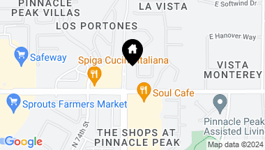 Map of 23436 N 76TH Place, Scottsdale AZ, 85255