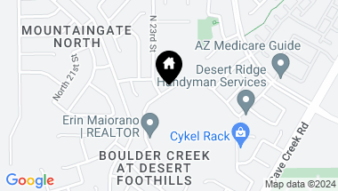 Map of 2307 E ELECTRA Lane, Phoenix AZ, 85024