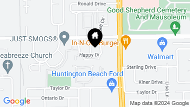 Map of 7861 Happy Drive 201, Huntington Beach CA, 92648
