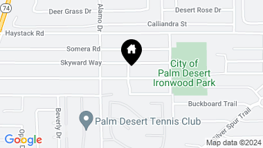 Map of 73100 Bel Air Road, Palm Desert CA, 92260