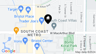 Map of 1101 W Macarthur Boulevard 253, Santa Ana CA, 92707