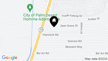 Map of 72750 Calliandra Street, Palm Desert CA, 92260