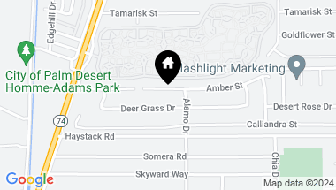 Map of 72955 Amber Street, Palm Desert CA, 92260