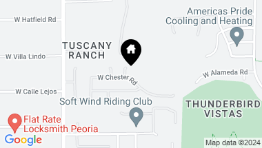 Map of 6442 W Chester Road, Glendale AZ, 85310