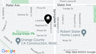 Map of 5912 Raphael Drive, Huntington Beach CA, 92649