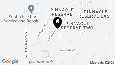 Map of 24364 N 74TH Place, Scottsdale AZ, 85255