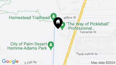 Map of 72552 Edgehill Drive 1, Palm Desert CA, 92260