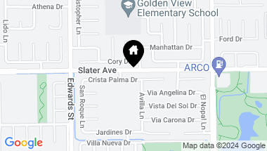 Map of 6671 Crista Palma Drive, Huntington Beach CA, 92647