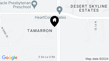 Map of 8793 E CHAMA Road, Scottsdale AZ, 85255