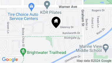 Map of 5251 Kenilworth Drive, Huntington Beach CA, 92649
