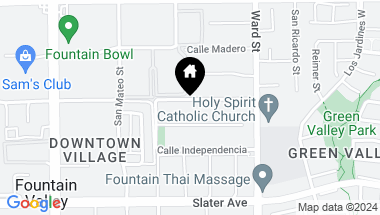 Map of 10322 Avenida Cinco De Mayo, Fountain Valley CA, 92708