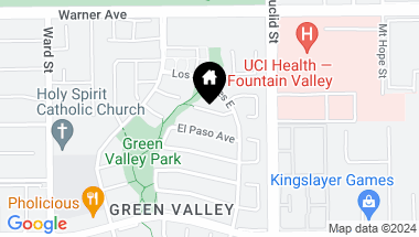 Map of 10818 La Fonda Circle, Fountain Valley CA, 92708