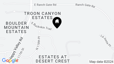 Map of 11987 E Buckskin Trail, Scottsdale AZ, 85255