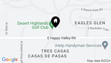 Map of 10040 E HAPPY VALLEY Road # 1, Scottsdale AZ, 85255