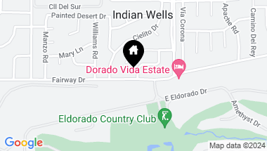 Map of 45995 Vista Dorado Drive, Indian Wells CA, 92210