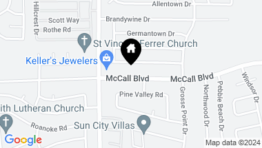 Map of 26116 McCall Boulevard, Sun City CA, 92586