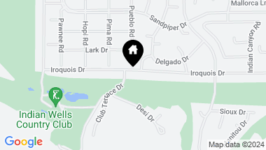 Map of 77003 Iroquois Drive, Indian Wells CA, 92210