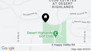 Map of 10040 E HAPPY VALLEY Road # 1029, Scottsdale AZ, 85255