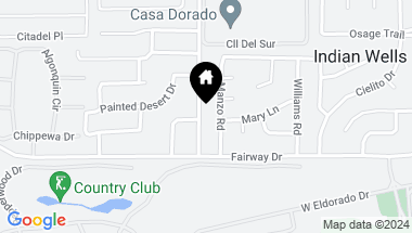 Map of 45790 Rancho Palmeras DR, Indian Wells CA, 92210