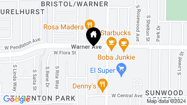 Map of 1400 W Warner Avenue 62, Santa Ana CA, 92704