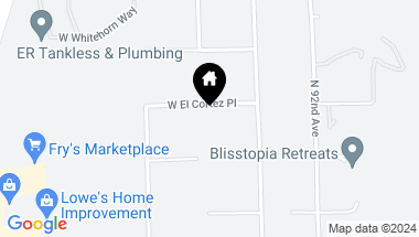 Map of 9379 W EL CORTEZ Place, Peoria AZ, 85383