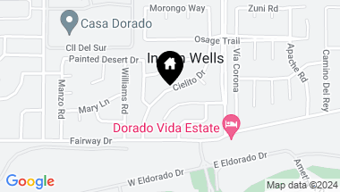 Map of 45640 Cielito Drive, Indian Wells CA, 92210