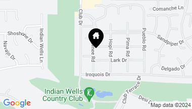 Map of 45760 Pawnee Road, Indian Wells CA, 92210