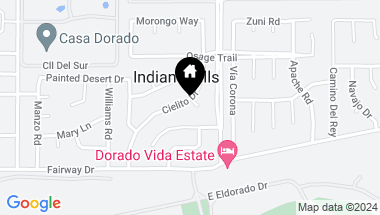 Map of 75755 Calle Tranquilidad, Indian Wells CA, 92210