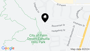 Map of 72517 Beavertail Street, Palm Desert CA, 92260