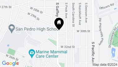 Map of 749 W 30th Street, San Pedro CA, 90731
