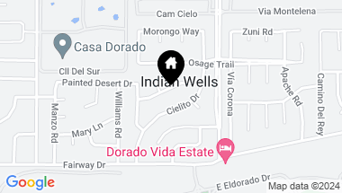 Map of 75645 Painted Desert Drive, Indian Wells CA, 92210