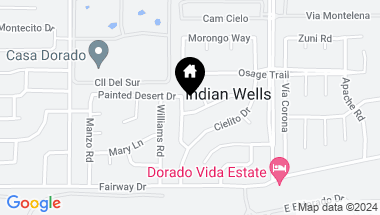 Map of 75642 Painted Desert Drive, Indian Wells CA, 92210