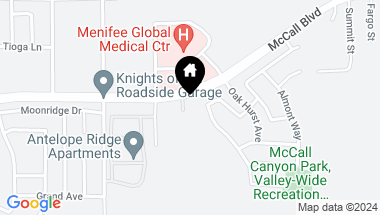 Map of 28211 McCall Boulevard, Menifee CA, 92585