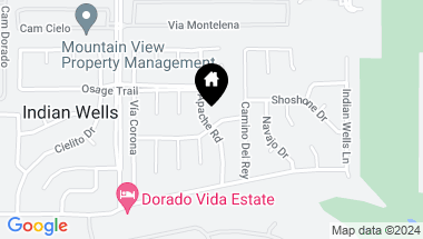 Map of 45560 Apache Road, Indian Wells CA, 92210