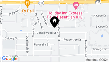 Map of 74450 Candlewood Street, Palm Desert CA, 92260