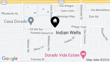 Map of 75632 Painted Desert Drive, Indian Wells CA, 92210