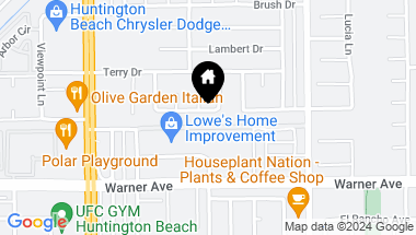 Map of 8262 Lancaster Drive, Huntington Beach CA, 92647