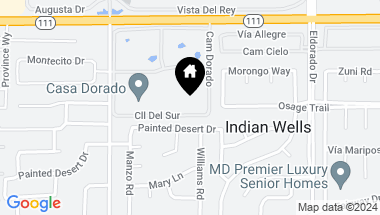 Map of 75670 Calle Del Sur, Indian Wells CA, 92210