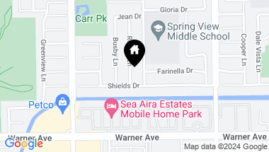 Map of 16772 Robert Lane, Huntington Beach CA, 92647