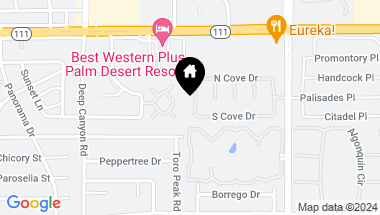 Map of 74767 S Cove Drive, Indian Wells CA, 92210