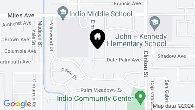 Map of 45386 Elm Street, Indio CA, 92201