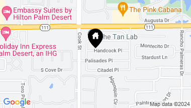 Map of 75148 Hancock Place, Indian Wells CA, 92210