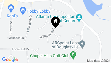 Map of 3156 Cedardale Drive, Douglasville GA, 30135