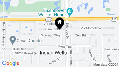 Map of 75940 Morongo Way, Indian Wells CA, 92210