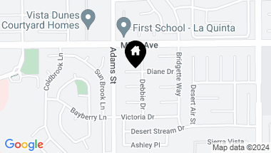 Map of 79145 Diane Drive Drive, La Quinta CA, 92253