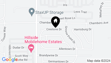 Map of 26167 Crestone Drive, Menifee CA, 92586
